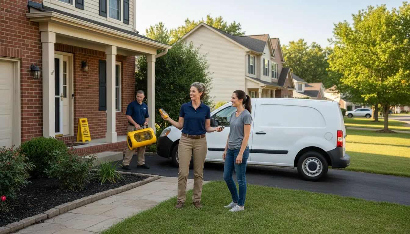 Residential water damage restoration in Halifax, PA